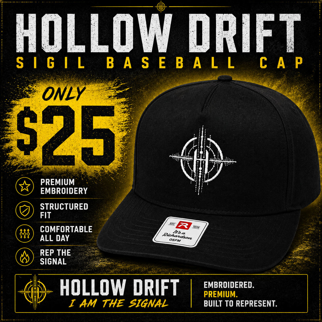 Hollow Drift Sigil Baseball Cap