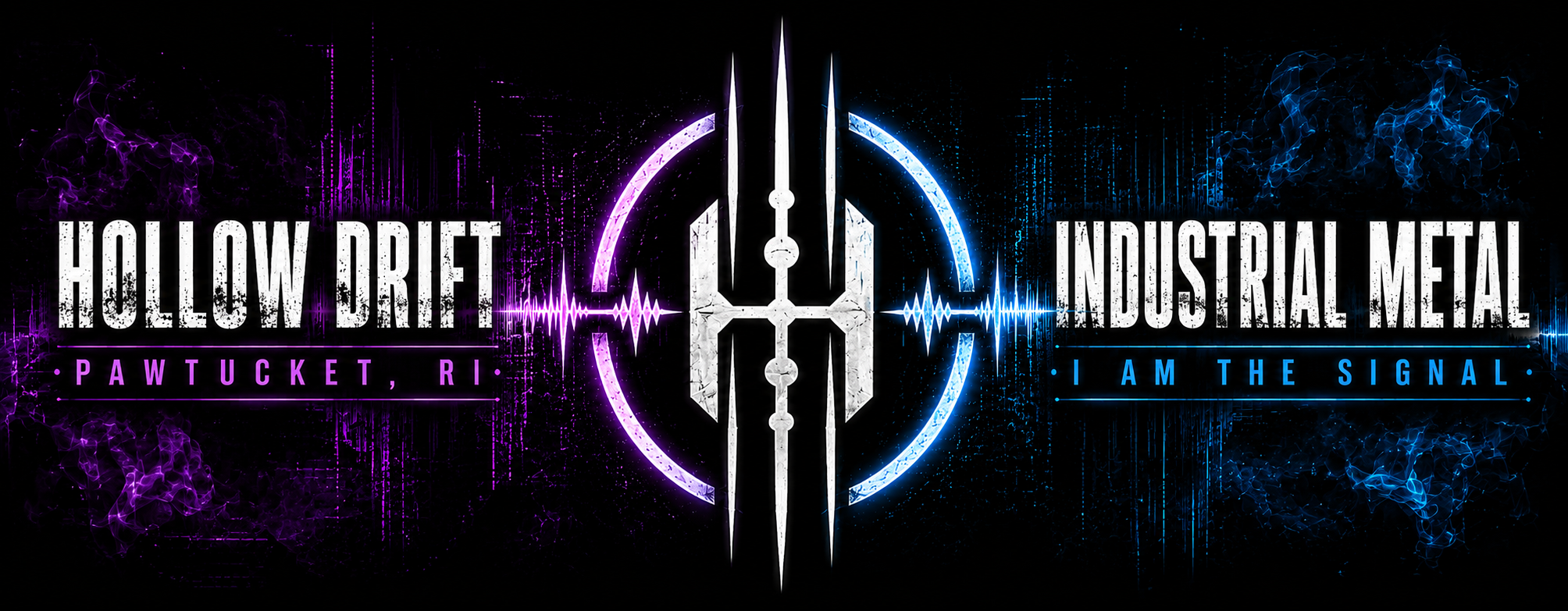 Hollow Drift Industrial Metal Banner
