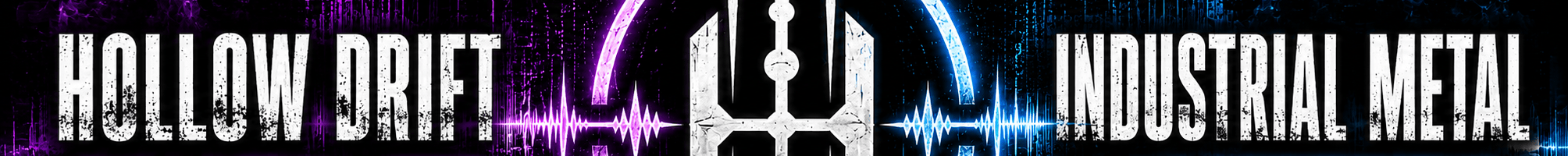 Hollow Drift Industrial Metal Banner